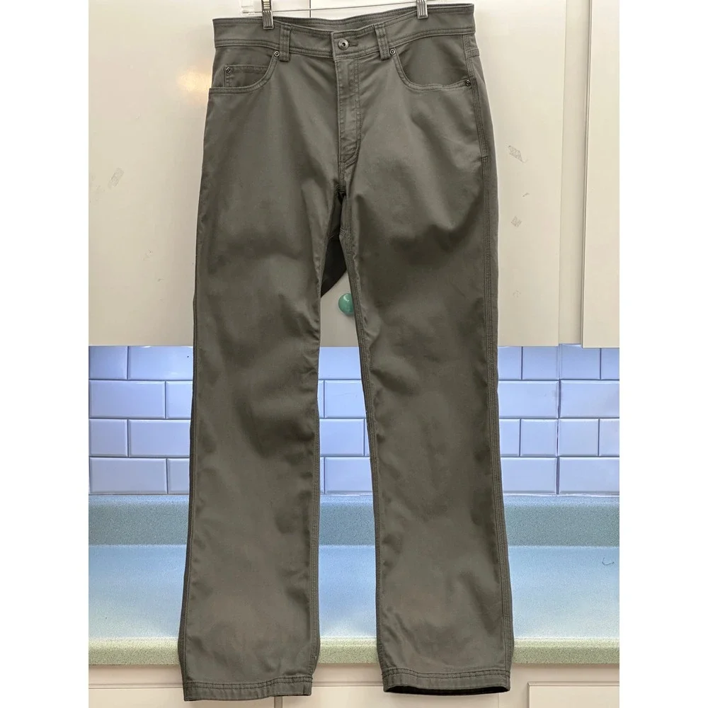 Duluth Trading Co DuluthFlex Fire Hose Relaxed Fit Pants Grey 35x34 62752 Mens - Picture 2 of 11